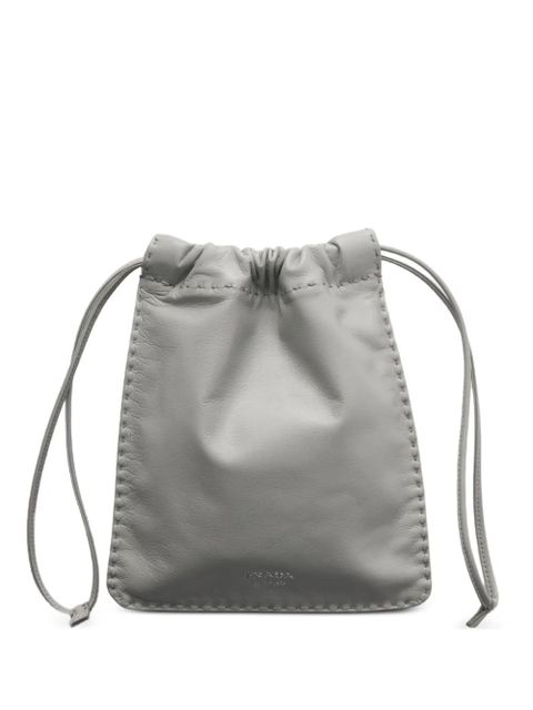 Prada nappa-leather smartphone pouch - Grey - zdjęcie produktu nr 1