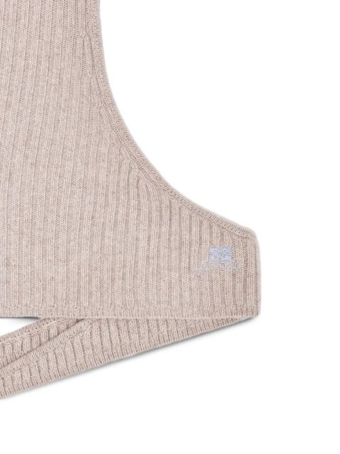 GANNI rib knit balaclava - Neutrals - zdjęcie produktu nr 2