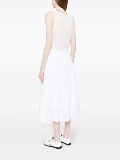 Simone Rocha Easy Bow Tails cotton tank top - White