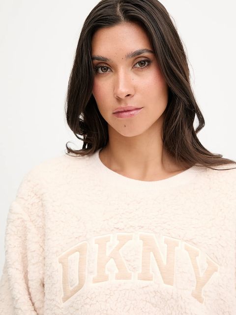 Dkny piżama damska kolor beżowy YI70065