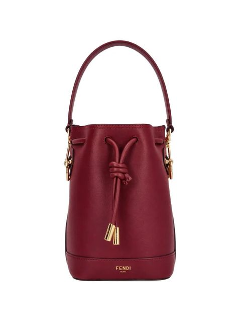 FENDI Mon Tresor leather bucket bag - Red - zdjęcie produktu nr 1