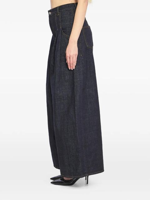 Jacquemus Souro de-Nimes pleated denim jeans - Blue - zdjęcie produktu nr 2