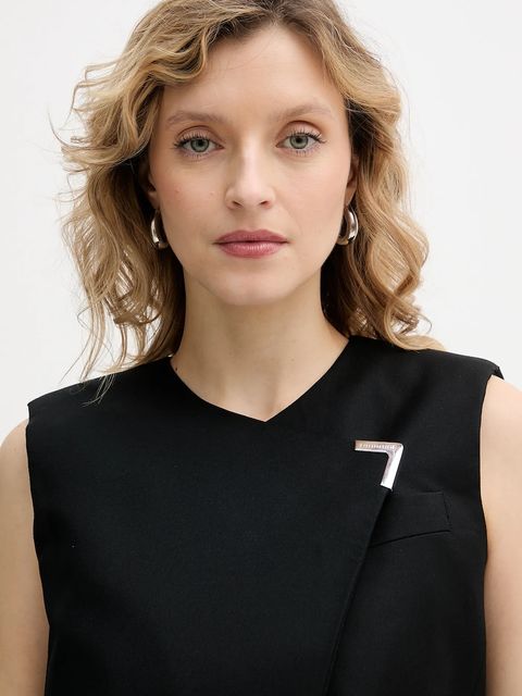 Karl Lagerfeld kamizelka z domieszką wełny