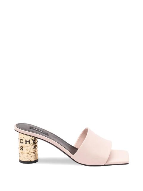 Givenchy Tape Heeled leather sandals - Neutrals - zdjęcie produktu nr 1