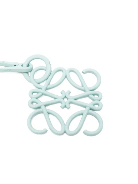 LOEWE Anagram charm keychain - Blue