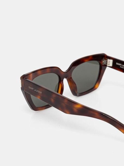 Saint Laurent okulary przeciwsłoneczne PAGE damskie kolor brązowy SL 826