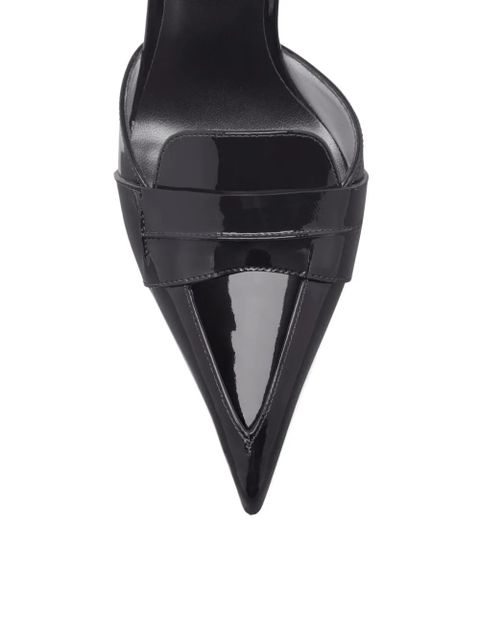 TOM FORD 105 mm EVA D'ORSAY patent leather pumps - Black