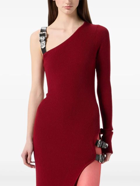 Blumarine buckle-detail dress - Red