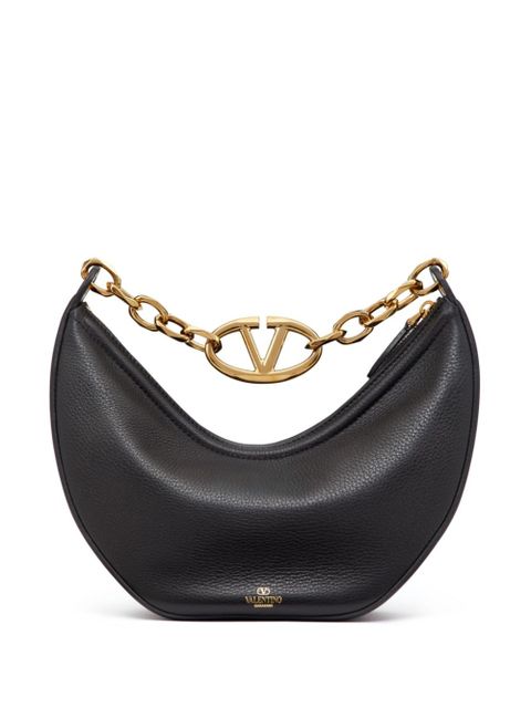 Valentino Garavani small VLogo Moon Hobo bag - Black - zdjęcie produktu nr 2