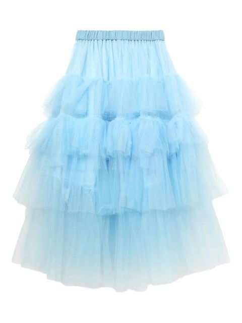 Simone Rocha ruffled tulle skirt - Blue