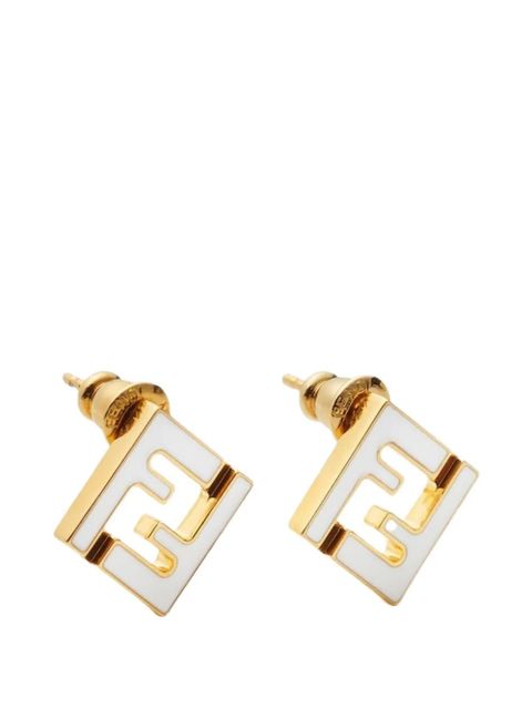 FENDI ff motif stud earrings - Gold - zdjęcie produktu nr 1