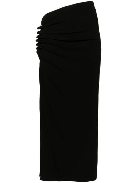 Rabanne ruched midi skirt - Black - zdjęcie produktu nr 1