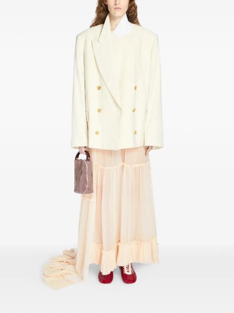 DRIES VAN NOTEN oversized double-breasted blazer - Neutrals - zdjęcie produktu nr 2