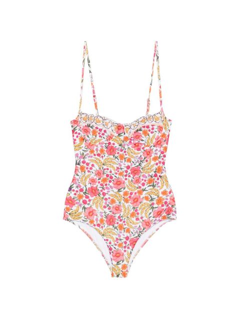 FARM Rio floral-print swimsuit - White - zdjęcie produktu nr 1