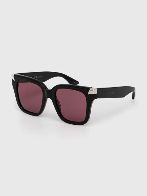 Alexander McQueen okulary przeciwsłoneczne damskie kolor czarny AM0440S - zdjęcie produktu nr 2