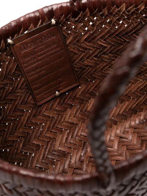 DRAGON DIFFUSION Mini Flat Gora tote bag - Brown