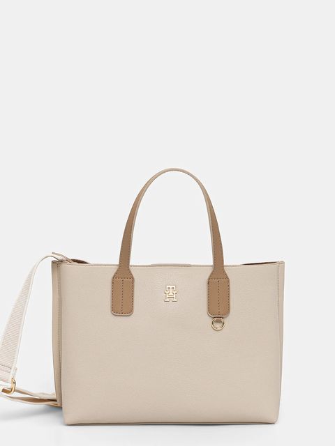 Tommy Hilfiger torebka kolor beżowy AW0AW17459 - zdjęcie produktu nr 1