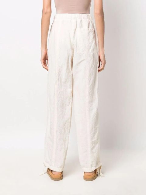 Jil Sander tied-waist straight trousers - White