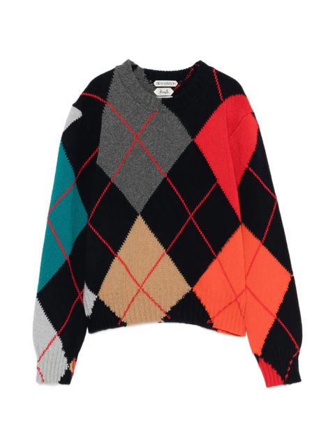 JW Anderson x Pringle of Scotland crew-neck sweater - Blue - zdjęcie produktu nr 1