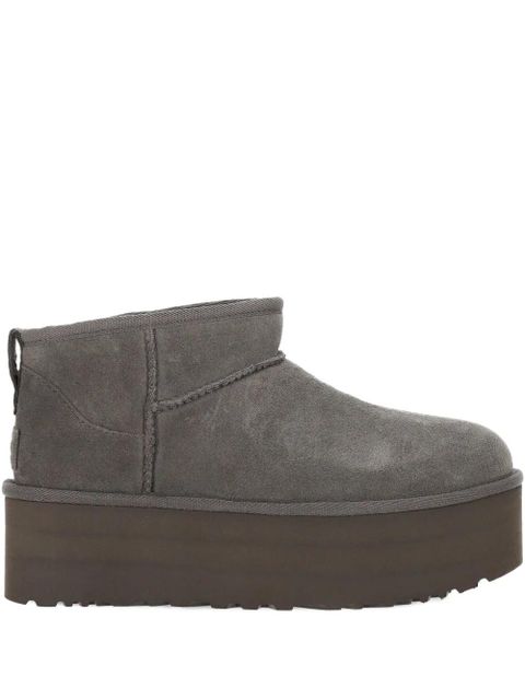 UGG 51mm platform suede boots - Grey - zdjęcie produktu nr 2