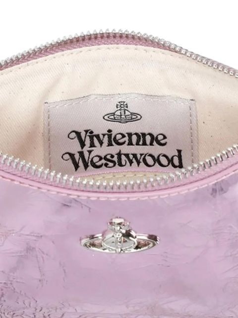 Vivienne Westwood orbit logo removable strap clutch bag - Pink