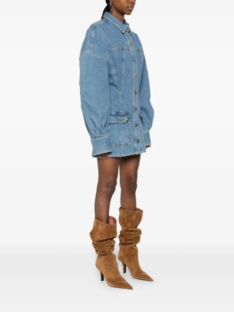 The Attico buttoned mini dress - Blue - zdjęcie produktu nr 2