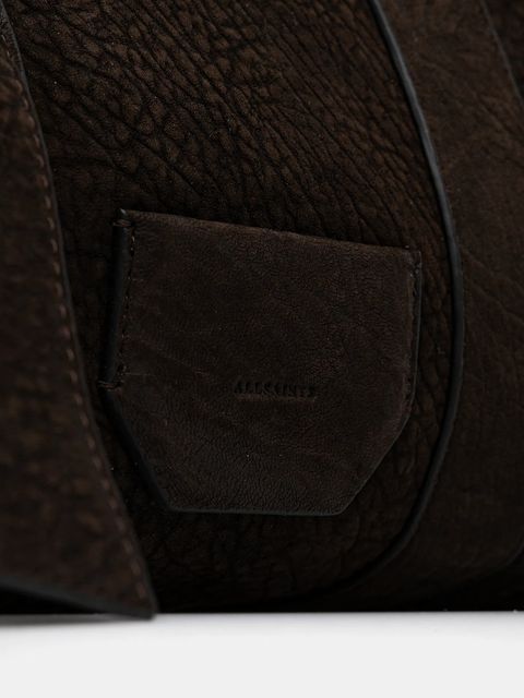 AllSaints torebka zamszowa kolor brązowy W617XD