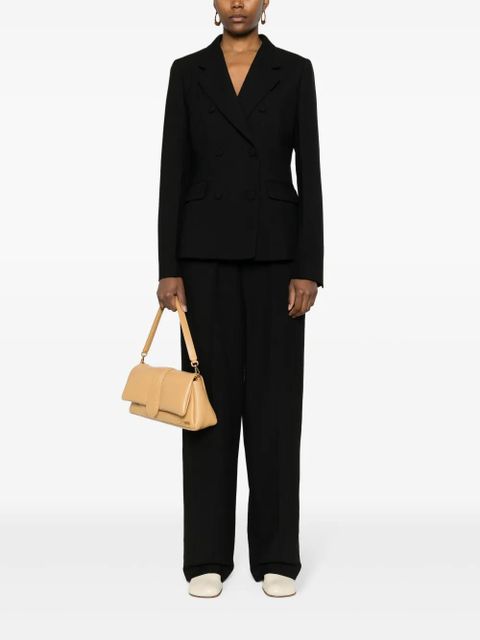 FENDI double-breasted draped blazer - Black