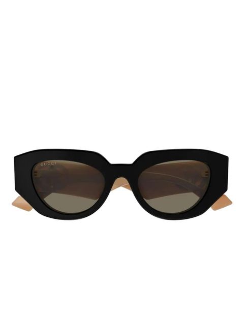 Gucci Eyewear logo-detail sunglasses - Black - zdjęcie produktu nr 1