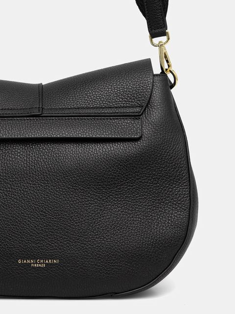 Gianni Chiarini torebka skórzana HELENA ROUND kolor czarny BS 6037/COMM GRN-NA