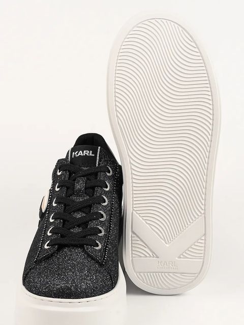 Karl Lagerfeld sneakersy skórzane ANAKAPRI damskie kolor czarny KL63531N