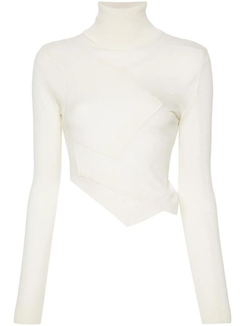 MM6 Maison Margiela single-stitch logo sweater - White - zdjęcie produktu nr 1