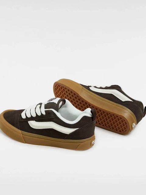 Vans tenisówki zamszowe Knu Skool kolor brązowy VN000CS0D4C1