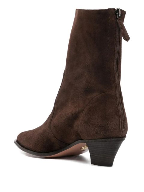 Aquazzura Brunswick suede ankle boots - Brown