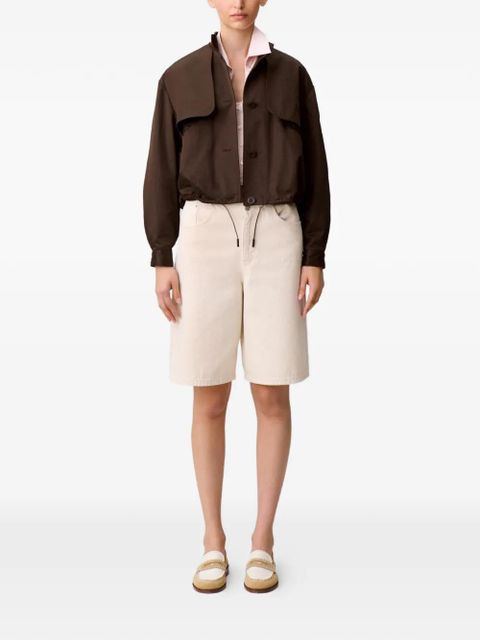 Claudie Pierlot button front cotton jacket - Brown - zdjęcie produktu nr 2