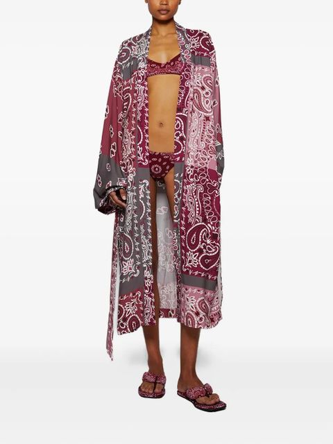 The Attico bandana-print kimono - Red - zdjęcie produktu nr 2