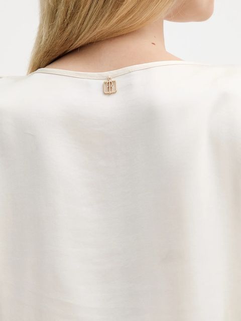 Fracomina bluzka damska kolor beżowy gładka FS25WT1005W45101