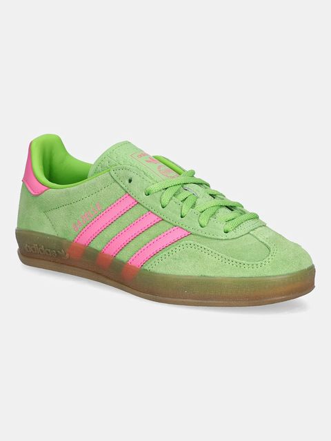 adidas Originals sneakersy zamszowe Gazelle Indoor damskie kolor zielony JQ1794 - zdjęcie produktu nr 1