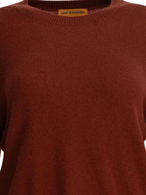 Guest In Residence ribbed-cuff sweater - Red