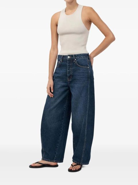 St. Agni ribbed racer-back top - Neutrals