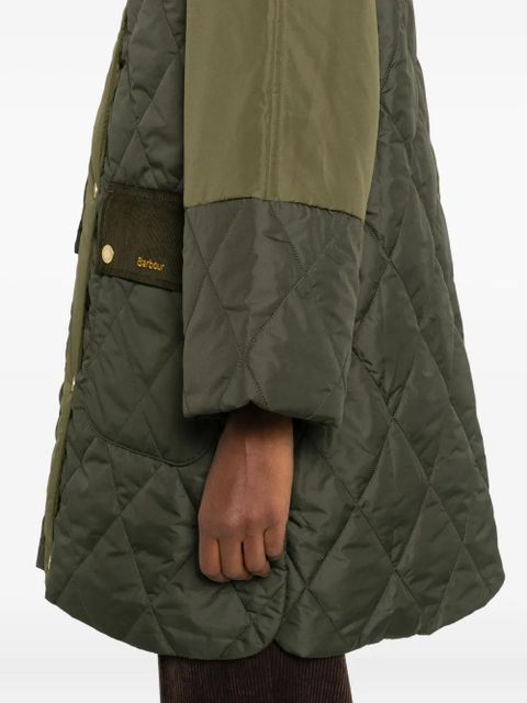 Barbour quilted hooded coat - Green