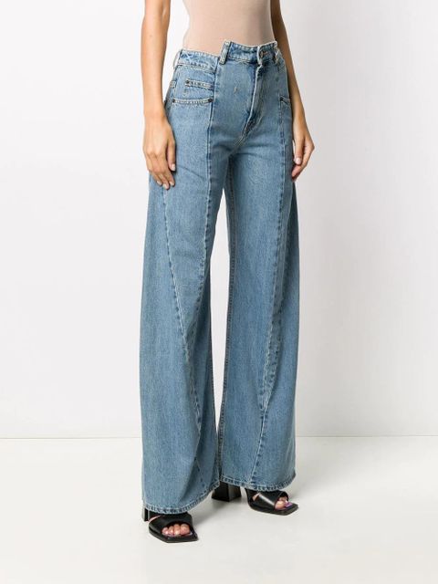 Maison Margiela Décortiqué wide-leg jeans - Blue