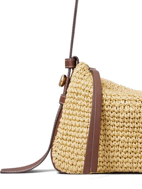 Tory Burch small Romy woven shoulder bag - Neutrals