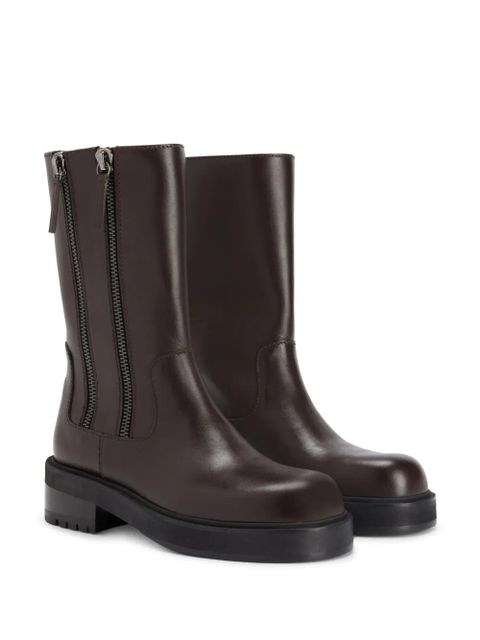 Giuseppe Zanotti Foustine leather ankle boots - Brown - zdjęcie produktu nr 2