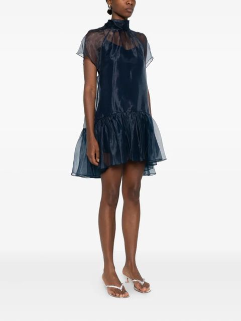 Simkhai Beaux ruffled mini dress - Blue