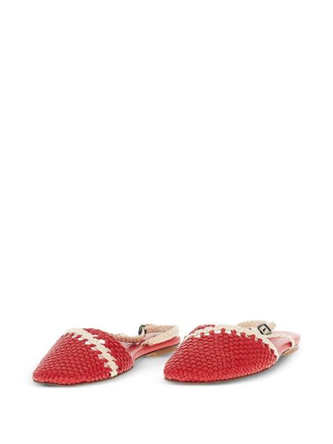Hereu Rondaia woven buckle flat pumps - Red - zdjęcie produktu nr 2
