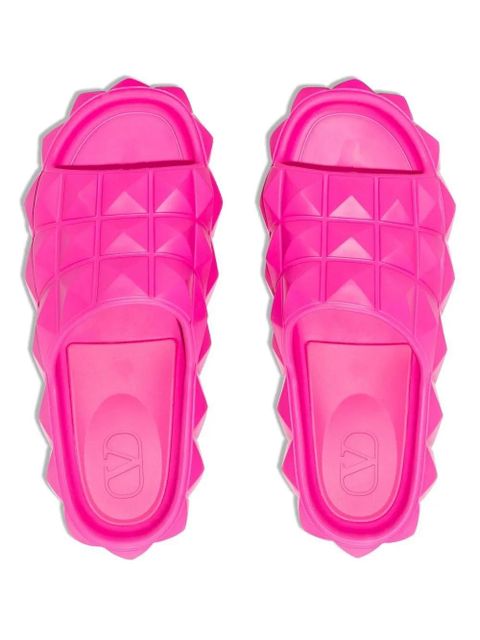 Valentino Garavani Rockstud chunky slides - Pink