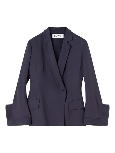 Lanvin double-breasted cuff-detail blazer - Blue - zdjęcie produktu nr 1