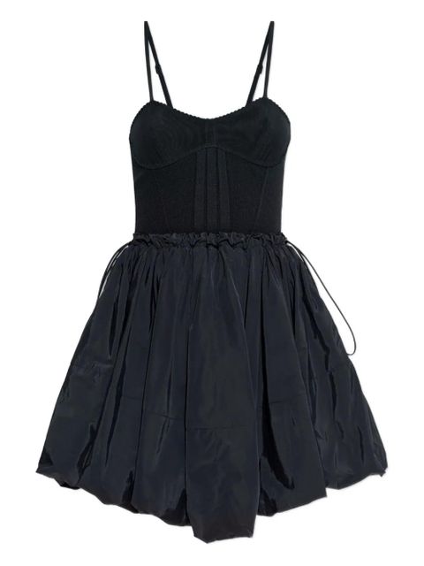 The Attico balloon-hem mini dress - Black - zdjęcie produktu nr 1