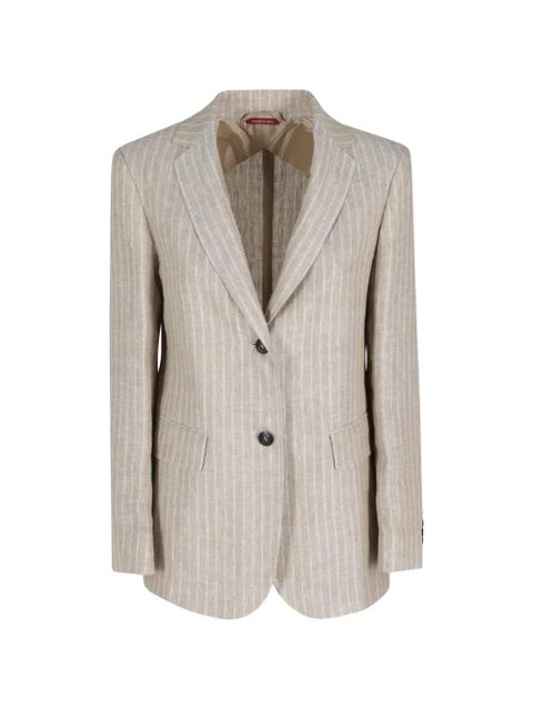 Max Mara striped blazer - Neutrals - zdjęcie produktu nr 1